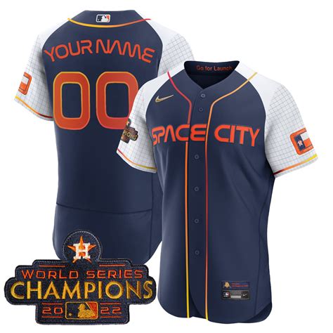 Astros 2023 Space City Champions Alternate Flex Custom Jersey – All ...