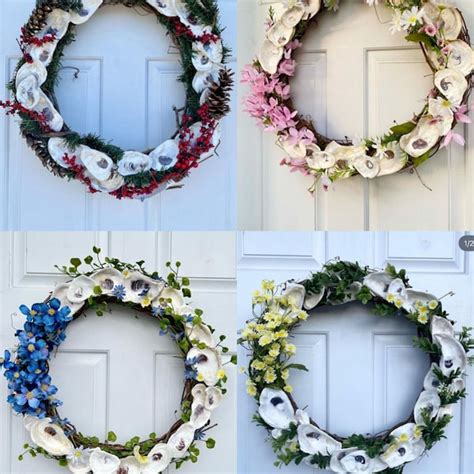 Oyster Shell Wreath - Etsy