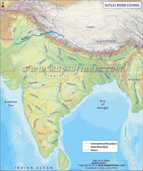 Sutlej River Map