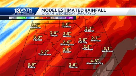 Alabama weather forecast: High winds, flooding possible Tuesday