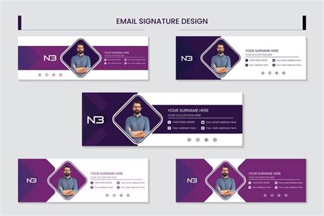 Creative email signature template bundle | Creative email signatures, Email signature templates ...