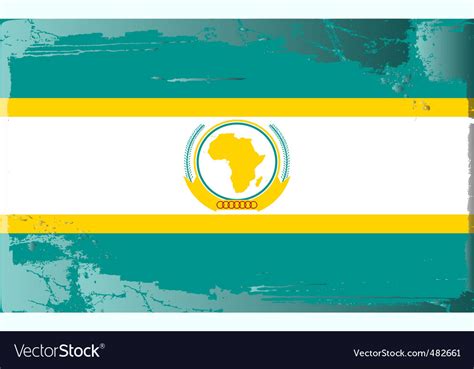 African union flag Royalty Free Vector Image - VectorStock