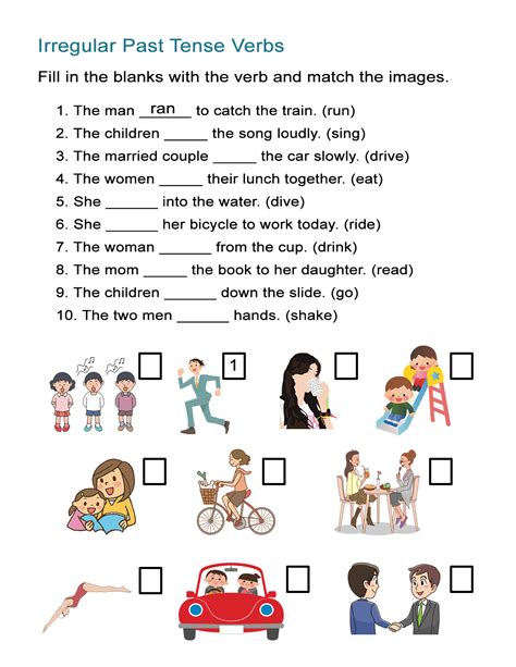 Irregular Past Tense Verbs Worksheet - All Esl - Free Printable Past ...