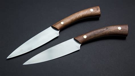 Knife making: Making steak knives using basic, cheap tools - YouTube