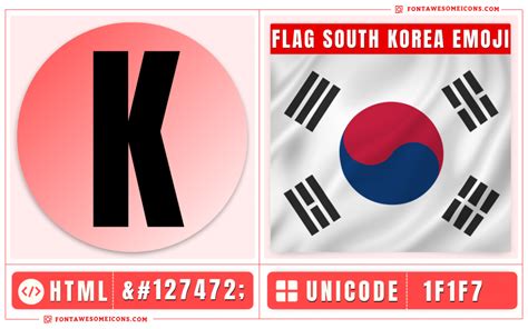 Flag South Korea Emoji Copy Paste, Meaning | Unicode