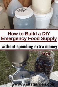 How to Build a DIY Emergency Food Supply Without Spending Extra Money