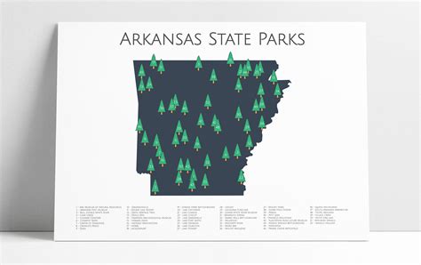 Arkansas State Parks AR State Parks Arkansas State Parks - Etsy