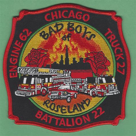 Chicago Fire Department Engine 62 Truck 27 Battalion 22 Fire Patch