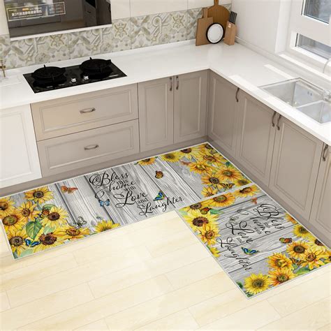 Sunflower Kitchen Rugs Washable | Bryont Blog