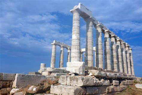 Cape Sounion Temple of Poseidon near Athens, Greece