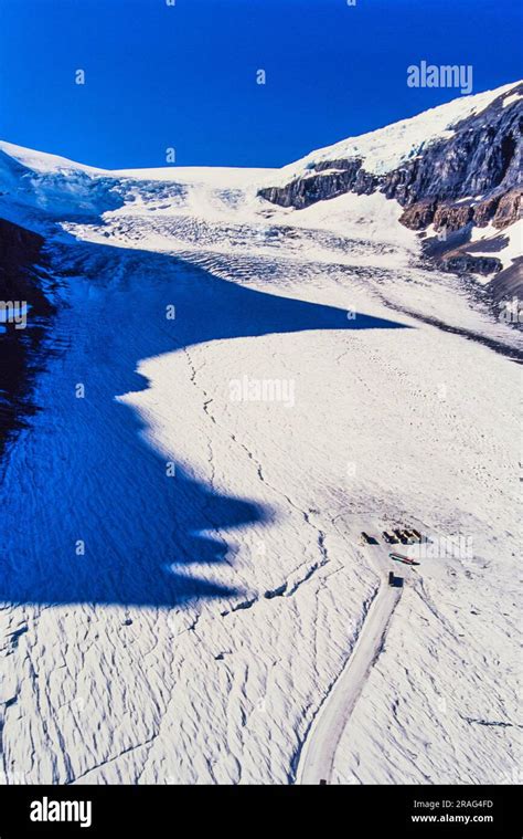 Aerial image of the Columbia Icefields, Alberta, Canada Stock Photo - Alamy