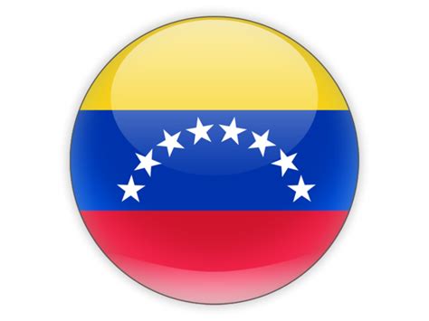 Round icon. Illustration of flag of Venezuela