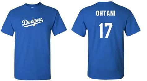 SALE !! SHOHEI Ohtani Los Angeles Dodgers T-shirt Blue Shirt New All Sizes $28.99 - PicClick