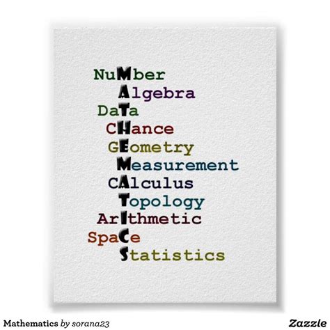 Mathematics Poster | Zazzle | Math quotes, Math methods, Mathematics quotes