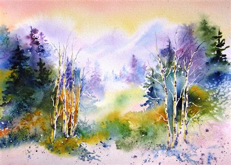 Watercolor Scenery Painting at GetDrawings | Free download