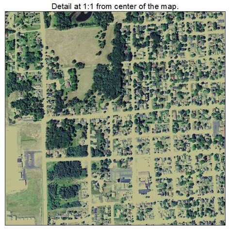 Aerial Photography Map of Menominee, MI Michigan