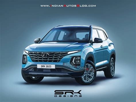 2022 Hyundai Creta Facelift Digitally Rendered Based On Spy Pictures