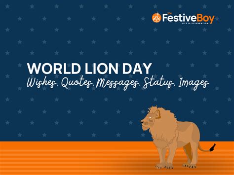 481+ World Lion Day Quotes, Wishes, Messages & Greetings (Images)