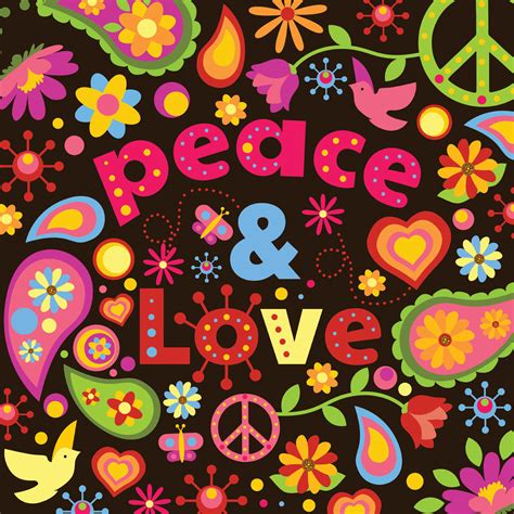 Peace and Love Vector Design 242436 Vector Art at Vecteezy