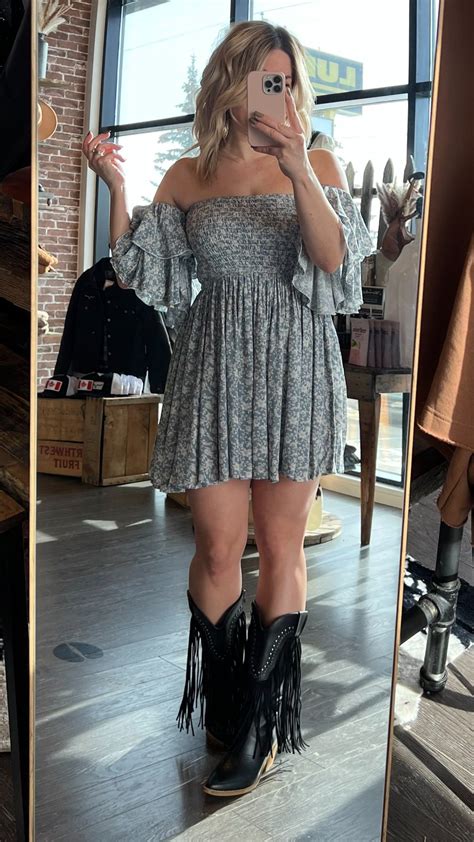 40+ Ways To Wear Dresses & Cowboy Boots — Dress For You Styling