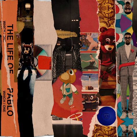 Collage Of His Albums : Kanye