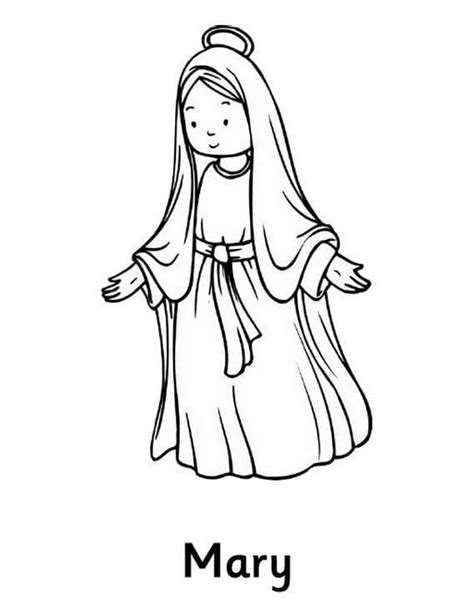 Mary, Mother of Jesus Coloring Pages - Free Printable Coloring Pages ...