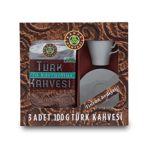 Buy 3x100g Turkish Coffee Set, Kahve Dunyasi - Grand Bazaar Istanbul Online Shopping