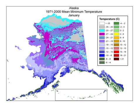 Temperature Map Of Alaska - Cities And Towns Map