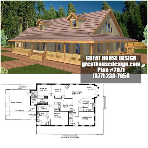 Home Plan: 001-2071 | Home Plan - Great House Design | House plans, House, Icf house plans