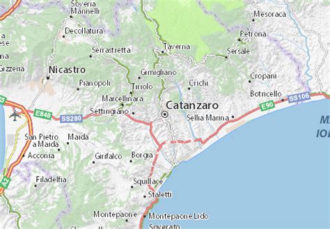 MICHELIN Catanzaro map - ViaMichelin