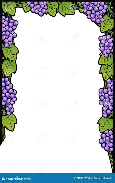 Grape Vine Border Design