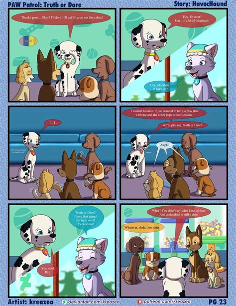 Paw Patrol Comic - Truth or Dare Pg 23 by kreazea on DeviantArt | Animales adorables, Animales ...