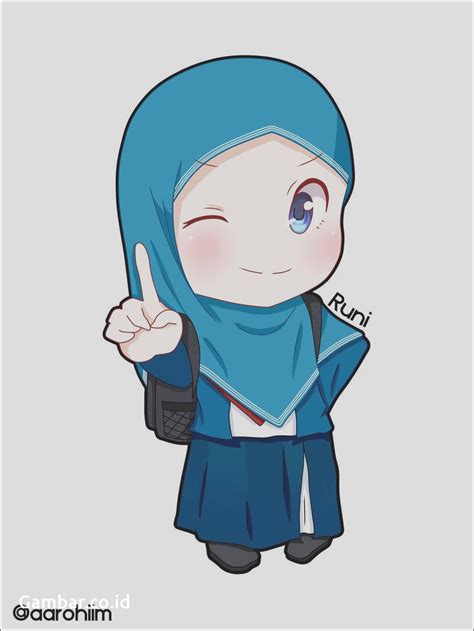 Gambar Poto Kartun Berhijab | Bestkartun