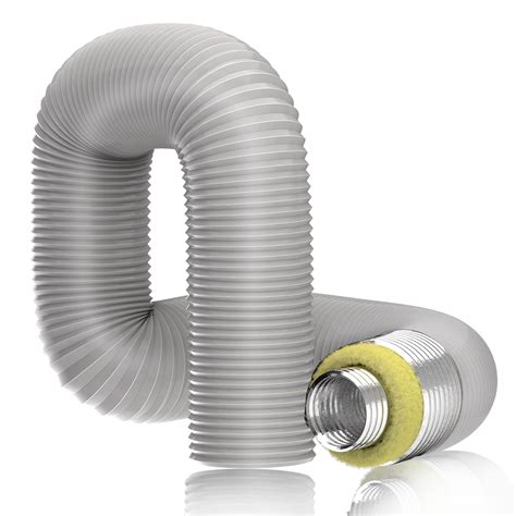 Buy Hon&Guan 4 Inch Low Noise Flexible Ventilation Ducting - Thermal ...