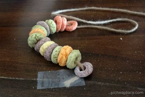 Fruit Loop Necklaces | a fun cereal necklace craft for toddlers and ...