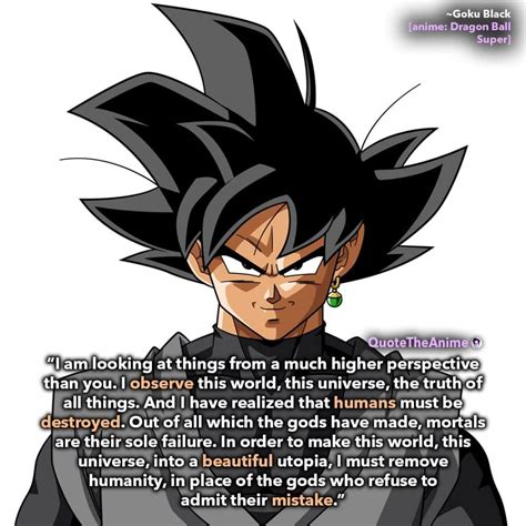 black goku quotes - Wilkamia