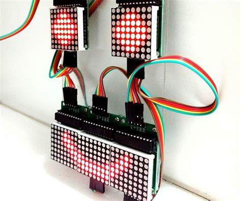 Controlling led matrix array with arduino uno arduino powered robot ...