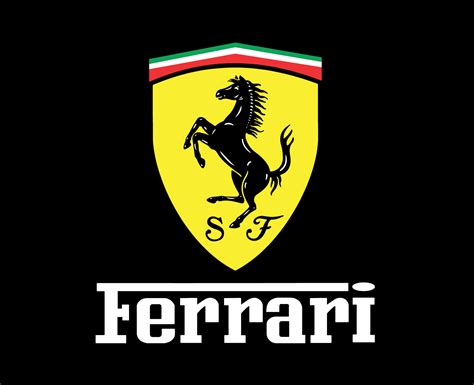 Ferrari Logo Brand Car Symbol With Name Design Italian Automobile ...