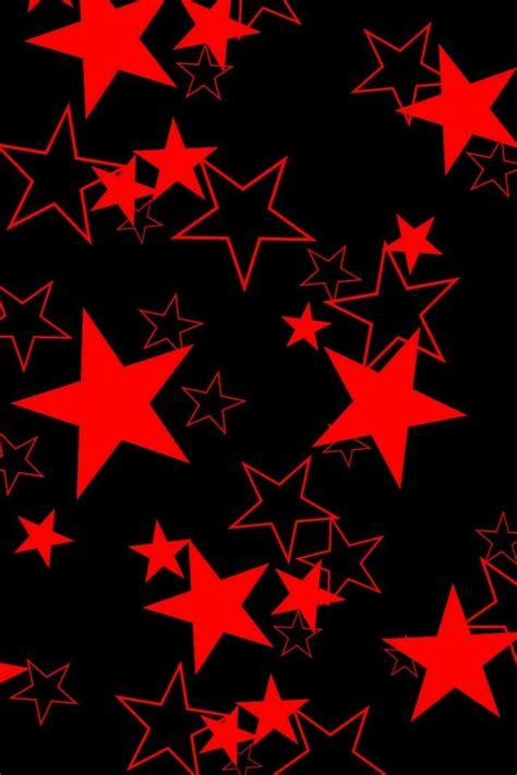 Red stars wallpaper | Red and black wallpaper, Star wallpaper, Y2k wallpaper