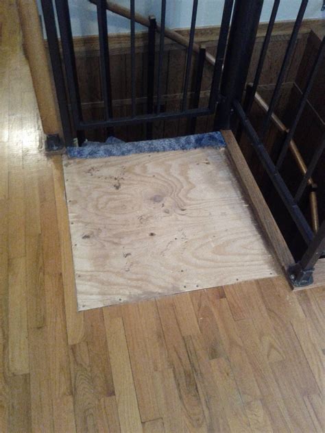 repair - Is it possible to replace this board in the floor with similar hardwood flooring ...