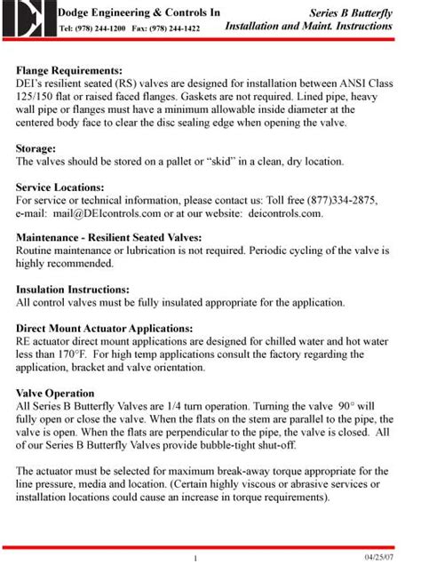 Butterfly Valve Installation and Wiring Guides | DEI Controls