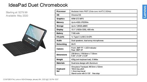 CES 2020: Lenovo Unveils IdeaPad Duet Chromebook Detachable