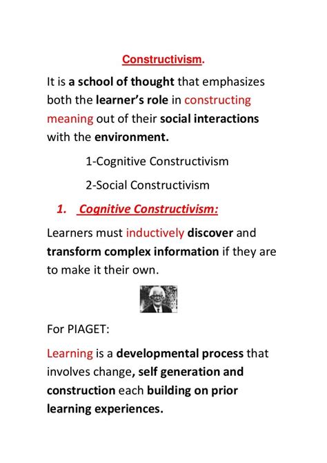 😎 Piaget classroom environment. Jean Piaget: Cognitive Development in ...