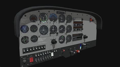 Cessna 172 Instrument Panel - Buy Royalty Free 3D model by ...