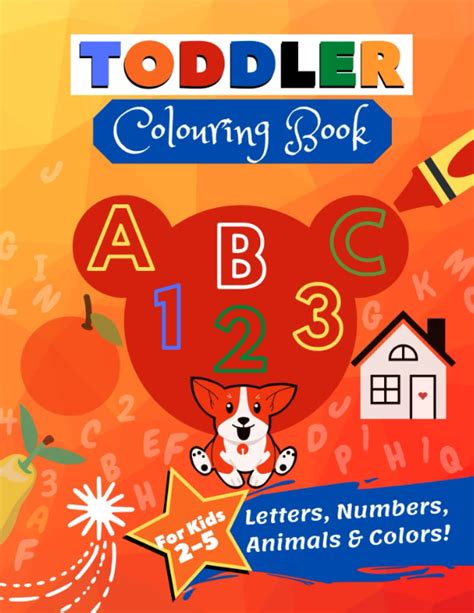Buy Toddler Coloring Book ABC,123 Coloring Pages, Easy, Large, Giant: Coloring Book for Kids ...