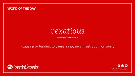 vexatious | Definition of vexatious - mPaathShaala