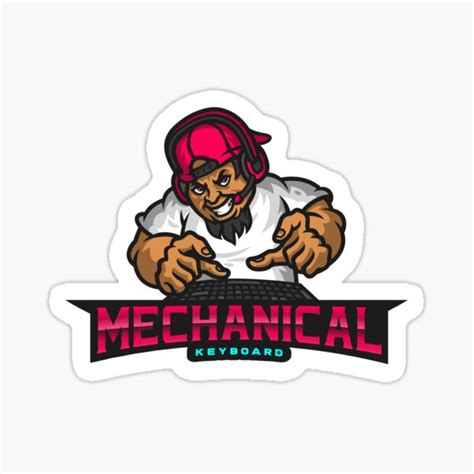 "Mechanical Keyboard Design" Sticker for Sale by igfacemasks | Redbubble