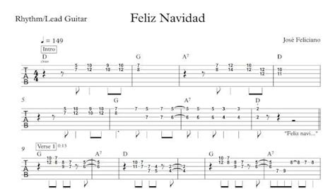 Feliz Navidad - Lead Guitar - Music by the Measures