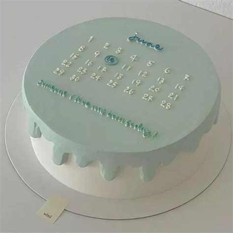 there is a cake that has been decorated with letters and numbers on the ...