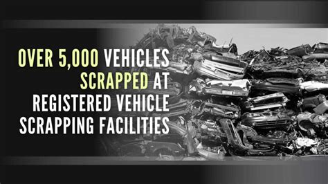 Over 5,000 Vehicles Scrapped at Registered Vehicle Scrapping Facilities